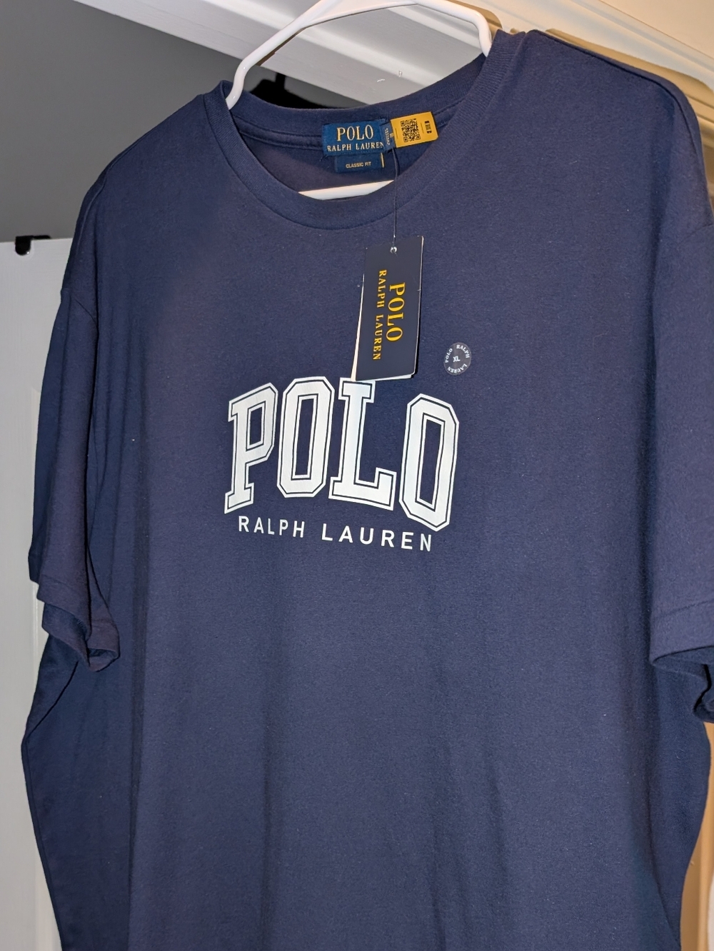 Polo by Ralph Lauren Navy Short Sleeve Tee with White Logo